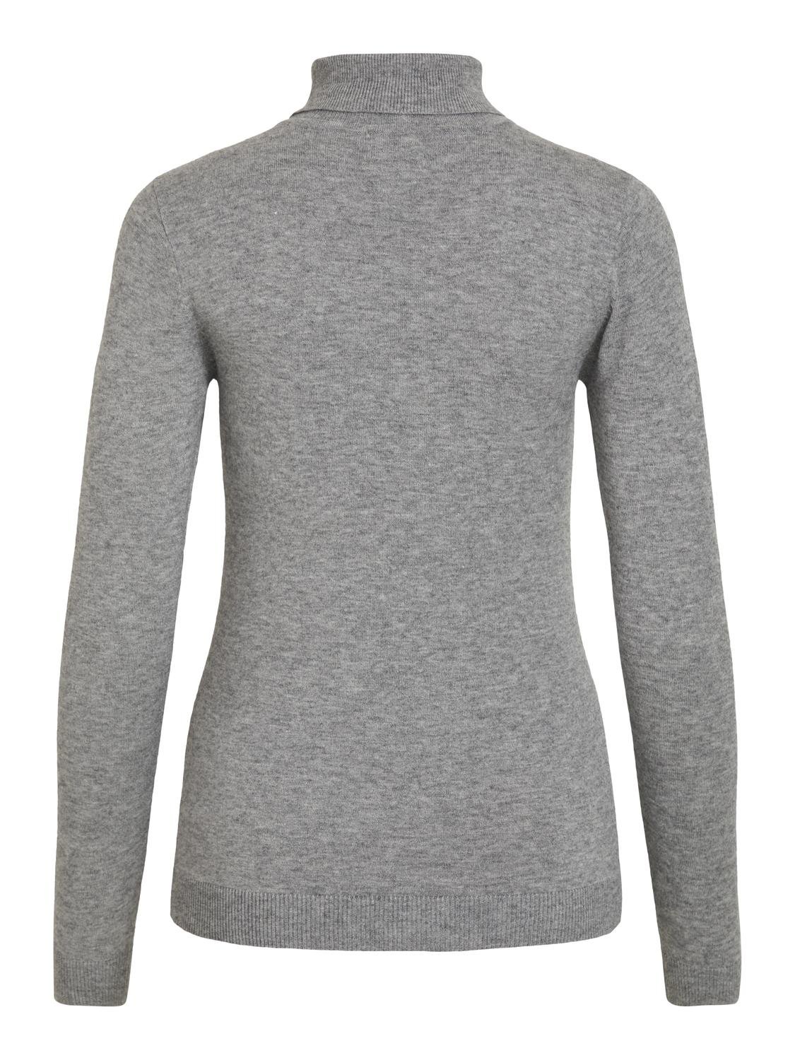 OBJTHESS Pullover - Medium Grey Melange - VERO MODA & VILA Bergvik